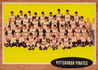 1962 Topps #409 Pittsburgh Pirates Team Baseball Card