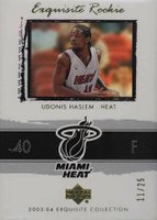 2003 Upper Deck Exquisite Collection #43 Udonis Haslem Gold Basketball Card