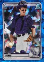 2020 Bowman Draft Chrome Sapphire Edition #BD106 Drew Romo Baseball Card
