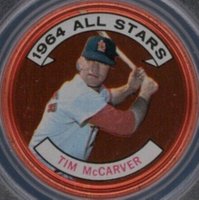 1964 Topps Coins #156 Tim McCarver Baseball Card