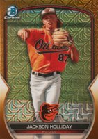 2023 Bowman Mega Box Chrome #227 Jackson Holliday Gold Baseball Card