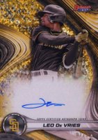 2024 Bowman's Best Best of 2024 Autographs #B24LD Leo de Vries Gold Mini Diamond Baseball Card