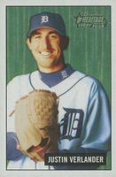 2005 Bowman Heritage #220 Justin Verlander Mini Baseball Card
