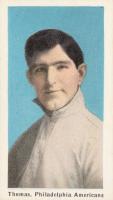 1910 Sporting Life # Ira Thomas Blue Background Baseball Card