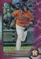 2022 Bowman Mega Box Chrome #115 Pedro Leon Pink Refractor Baseball Card