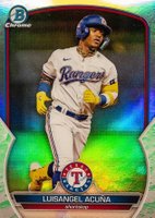 2023 Bowman Chrome Prospects #BCP104 Luisangel Acuna Lunar Glow Refractor Baseball Card