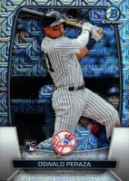 2023 Bowman Mega Box Chrome #70 Oswald Peraza Baseball Card
