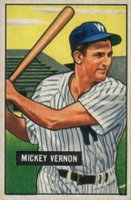 1951 Bowman #65 Mickey Vernon Baseball Card