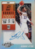 2018 Panini Contenders Optic  #111 DeAndre Ayton One Hand on Ball-Autograph Basketball Card