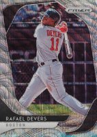 2020 Panini Prizm #173 Rafael Devers Blue Wave Prizm Baseball Card