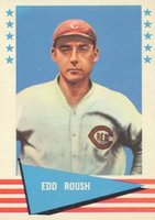 1961 Fleer #72 Edd Roush Baseball Card