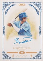 2022 Onyx Vintage #VABW Bobby Witt Jr. Autograph-Blue Ink Baseball Card