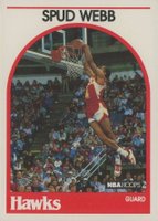 1989 Hoops #115 Spud Webb Correct-Signed 9/26/85 Basketball Card