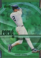 1999 Upper Deck Forte #F17 Derek Jeter Double Baseball Card