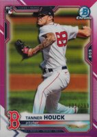 2021 Bowman Chrome #13 Tanner Houck Fuchsia Refractor Baseball Card