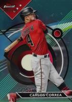 2023 Topps Finest #7 Carlos Correa Aqua Baseball Card