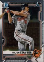 2021 Bowman Draft #BDC166 Colton Cowser Chrome Baseball Card