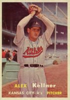 1957 Topps #280 Alex Kellner Baseball Card