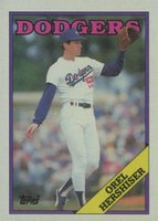 1988 Topps #40 Orel Hershiser Baseball Card
