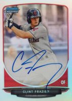 2013 Bowman Chrome Draft Picks & Prospects Autographs #BCACF Clint Frazier Refractor Baseball Card