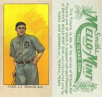 1910 Mello-Mint # Ty Cobb Baseball Card