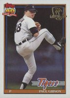 1991 Topps Desert Shield #431 Paul Gibson Baseball Card