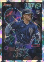 2022 Bowman's Best Bowman UFO #UFO12 Bobby Witt Jr. Atomic Refractor Baseball Card
