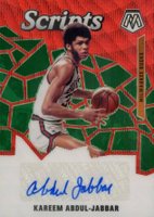 2019 Panini Mosaic Scripts #SCKAJ Kareem Abdul-Jabbar Red Wave Basketball Card