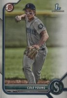 2022 Bowman Draft #BD112 Cole Young Baseball Card