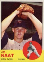 1963 Topps #165 Jim Kaat Baseball Card