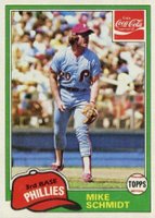 1981 Coca-Cola #9 Mike Schmidt Baseball Card