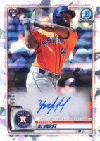 2020 Bowman Chrome Rookie Autographs #CRAYA Yordan Alvarez Atomic Refractor Baseball Card