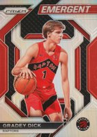 2023 Panini Prizm Emergent #22 Gradey Dick Silver Basketball Card