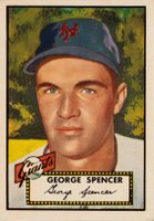 1952 Topps #346 George Spencer Baseball Card