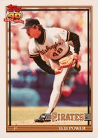 1991 Topps Tiffany #621 Ted Power Baseball Card