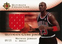 2005 Ultimate Collection Ultimate Game Jersey #UJ-MJ Michael Jordan Gold Basketball Card