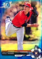 2017 Bowman Draft #BDC183 Kyle Tucker Chrome-Blue Refractor Baseball Card