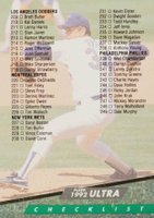 1992 Ultra #300 Nolan Ryan Checklist 209-300 Baseball Card
