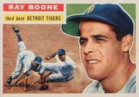 1956 Topps #6g Ray Boone Gray Back Baseball Card