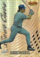 1997 Bowman's Best Cuts #BC8 Mike Piazza Refractor Baseball Card