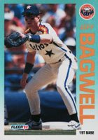 1992 Fleer #425 Jeff Bagwell Baseball Card