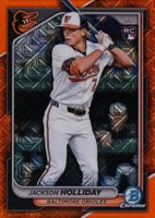 2024 Bowman Chrome Mega Box #26 Jackson Holliday Orange Refractor Baseball Card