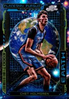 2023 Topps Cosmic Chrome Planetary Pursuit #PPE8 Chet Holmgren Earth Basketball Card