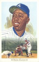 1989 Perez-Steele Celebration Postcard #1 Hank Aaron Baseball Card