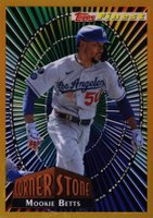 2022 Topps Finest 1994 Finest Conerstones #94FCMB Mookie Betts Gold Refractor Baseball Card