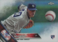 2016 Topps Chrome #33 Luis Severino Gray Jersey-Refractor Baseball Card
