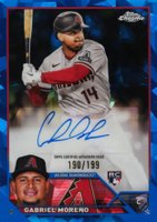 2023 Topps Chrome Update Sapphire Edition Autograph #GM Gabriel Moreno Baseball Card