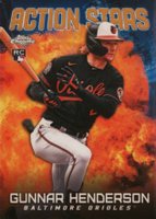 2023 Topps Chrome Update Action Stars #ASC2 Gunnar Henderson Gold Baseball Card