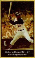 1969 Nabisco Team Flakes # Roberto Clemente Hand Cut Baseball Card