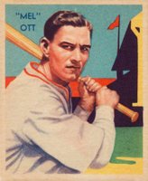 1934 Diamond Stars  #50 Mel Ott Baseball Card